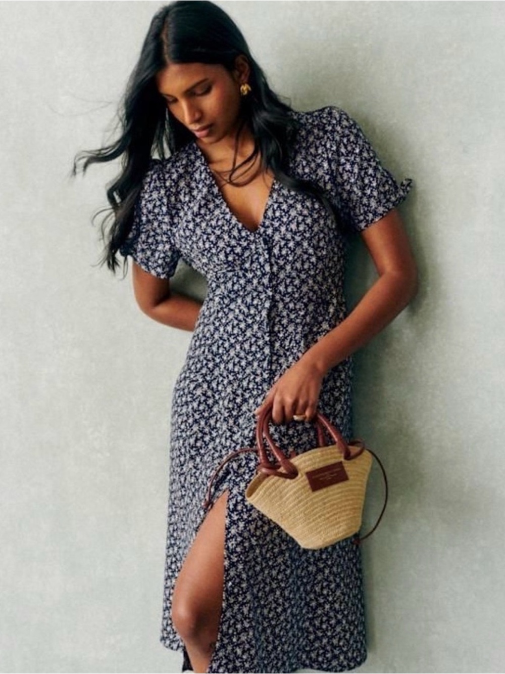 Sézane Vic Dress - Lanzorite - Size 40 (size 8)
